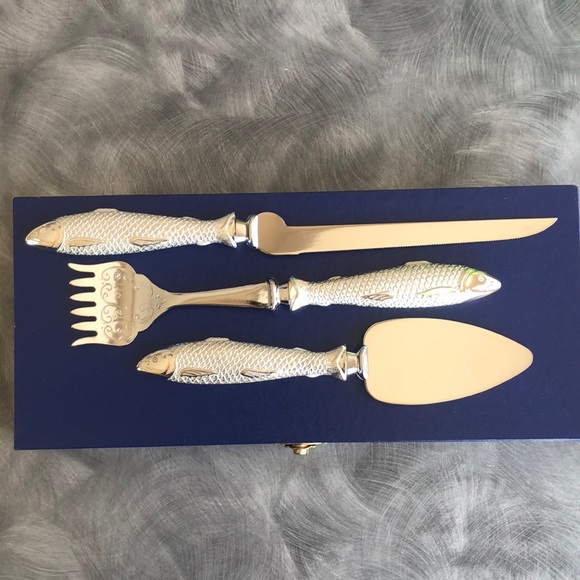 David Orgell 3 piece serving set. - Picture 2 of 7